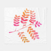 Sunset-Blätter Fleecedecke (Vorderseite (Horizontal))