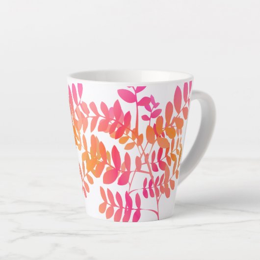 Sunset-Blätter Milchtasse (Rechte Ecke)