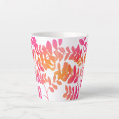 Sunset-Blätter Milchtasse (Vorderseite)