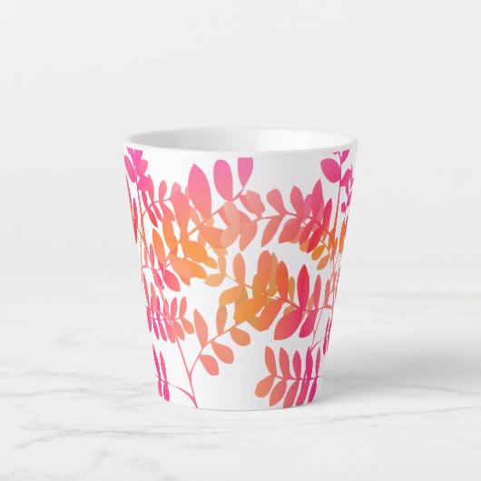 Sunset-Blätter Milchtasse (Vorderseite)