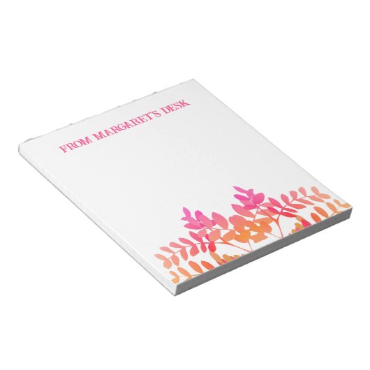 Sunset-Blätter Notizblock (angewinkelt)