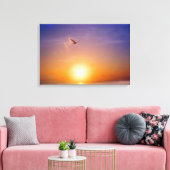 Sunset Bliss 3 Panel Leinwanddruck (Insitu (Wohnzimmer))