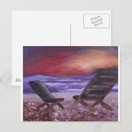 Sunset Bliss Postkarte (Vorne/Hinten)