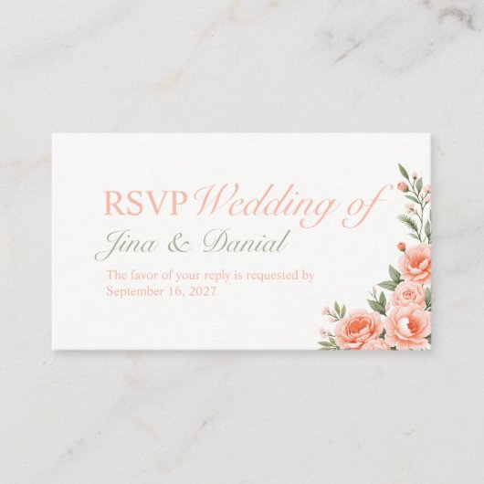 Sunset Bloom Begleitkarte (Vorderseite)