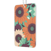 Sunset Bloom - Bold Vector Art / Retro Pop Floral Autolufterfrischer (Links)