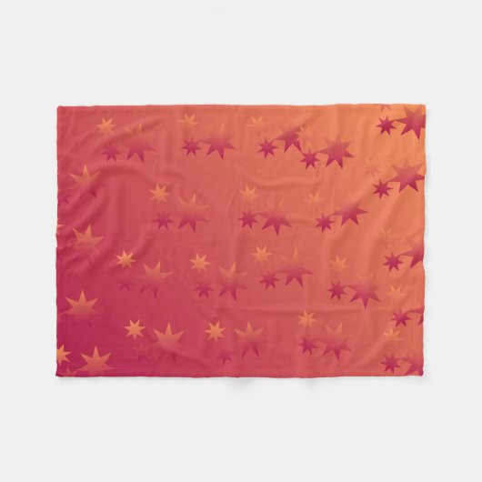 Sunset Bloom Cosy Throw Blanket Fleecedecke (Vorderseite (Horizontal))