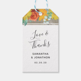 Sunset Bloom Gastgeschenk Hochzeit Hanging Tags Geschenkanhänger