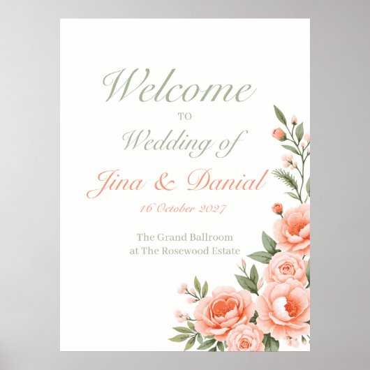 Sunset Bloom Poster (Vorne)