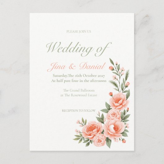 Sunset Bloom Postkarte (Vorderseite)