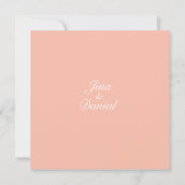 Sunset Bloom - Soft Orange Save The Date (Rückseite)