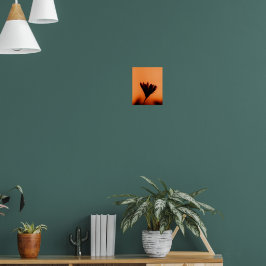 Sunset Bloom: The Silhouette of Dusk Poster