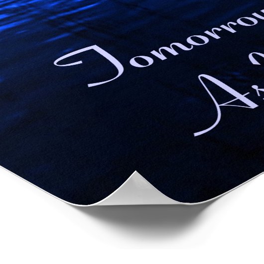 Sunset Blue 2 Poster (Ecke)