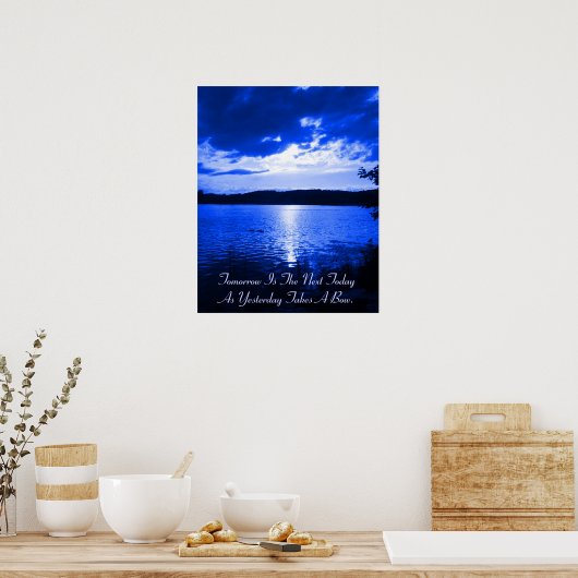 Sunset Blue 2 Poster (Küche)