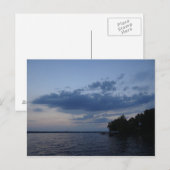 Sunset Blue Sky Über Cayuga Lake NY Postkarte (Vorne/Hinten)