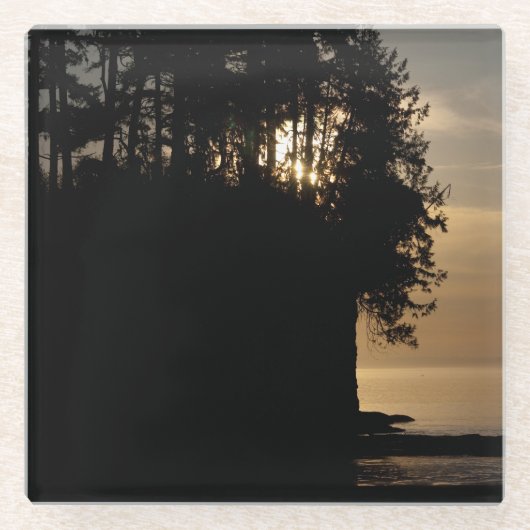 Sunset Bluff Glasuntersetzer (Vorderseite)