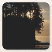 Sunset Bluff Rechteckiger Pappuntersetzer (Vorderseite)