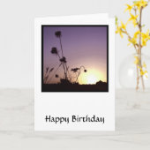 Sunset-Blume Karte (Gelbe Blume)