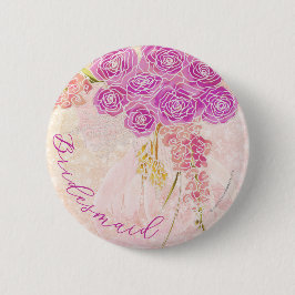 Sunset Blush zarte Schleife Helles Bouquet Brautju Button