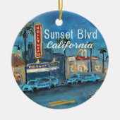Sunset Blvd Los Angeles Ornament (Vorne)