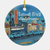 Sunset Blvd Los Angeles Ornament (Hinten)