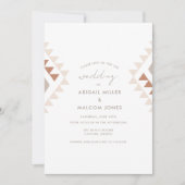 Sunset Boho Wedding Einladung (Vorderseite)