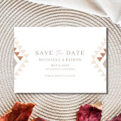 Sunset Boho Wedding Foto Save The Date