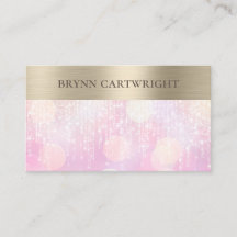 Sunset Bokeh Twinkle Lights Pink und Gold