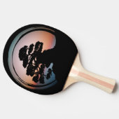 Sunset Bonsai Tree Keramik Tile Desk Organizer Gol Tischtennis Schläger (Seitenansicht)