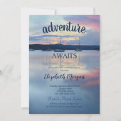 Sunset Boote Retirement Party Einladung (Vorderseite)