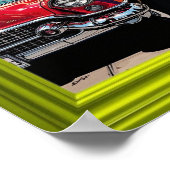 Sunset Boulevard – Classic Convertible Poster (Ecke)