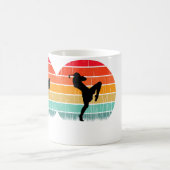 Sunset Boxing Fighter Kick Muay Thai Lover Kaffeetasse (Mittel)