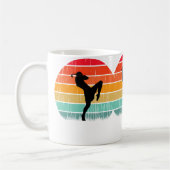 Sunset Boxing Fighter Kick Muay Thai Lover Kaffeetasse (Links)