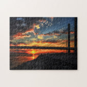 Sunset Bridge am indischen Fluss Inlet Puzzle (Horizontal)