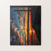 Sunset Bridge am indischen Fluss Inlet Puzzle (Vertikal)