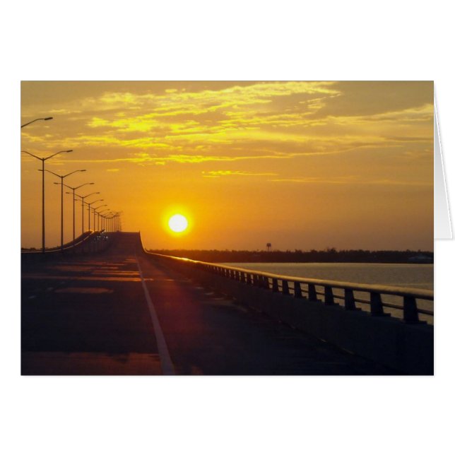 Sunset Bridge Card (Vorderseite (Horizontal))