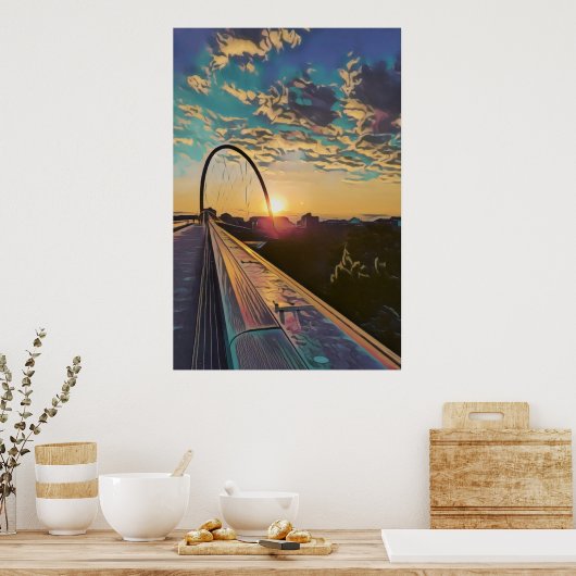 Sunset Bridge Poster (Küche)