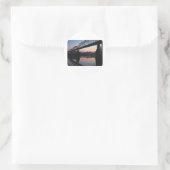 Sunset Bridge Runder Aufkleber (Tasche)
