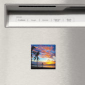 Sunset, Bucht von Danang, Zentralvietnam, Magnet (In Situ (Geschirrspüler))