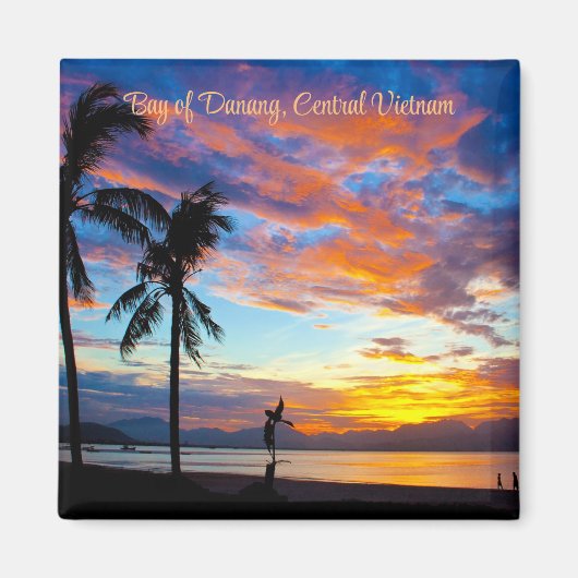 Sunset, Bucht von Danang, Zentralvietnam, Magnet (Vorne)