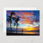 Sunset, Bucht von Danang, Zentralvietnam, Postkarte (Vorne/Hinten)