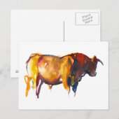 Sunset Bull 2010 Postkarte (Vorne/Hinten)