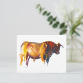 Sunset Bull 2010 Postkarte (Stehend Vorderseite)