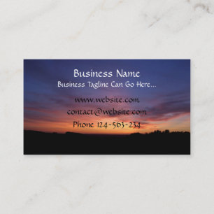 Sunset Business Card Visitenkarte