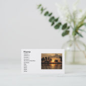 Sunset Business Card Visitenkarte (Stehend Vorderseite)