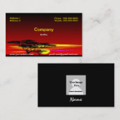 Sunset Business Card Visitenkarte (Vorne/Hinten)