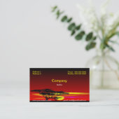 Sunset Business Card Visitenkarte (Stehend Vorderseite)