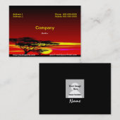 Sunset Business Card Visitenkarte (Vorne/Hinten)