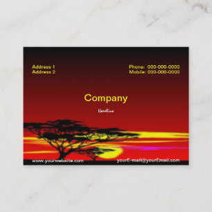 Sunset Business Card Visitenkarte