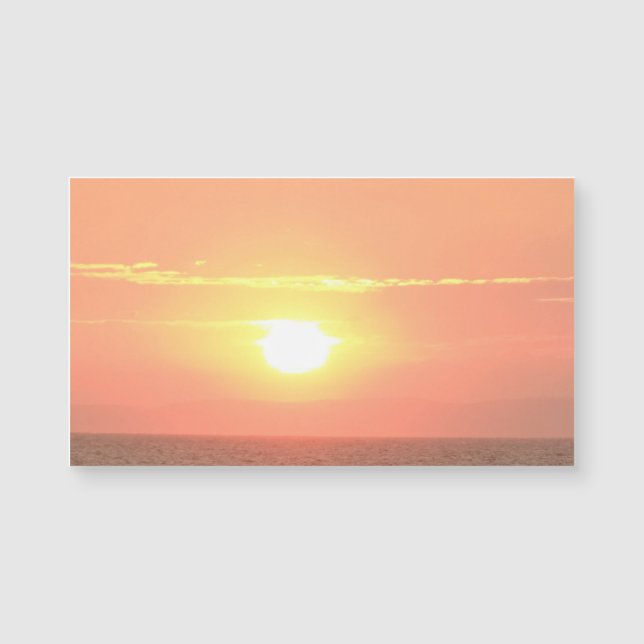 Sunset Business Cards Magnetkarte (Vorderseite)