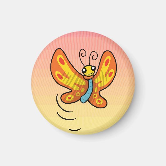 Sunset Buttah Fly Magnet (Vorne)